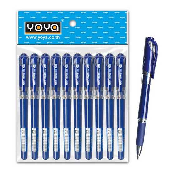YOYA ปากกาเจล รุ่น C511 หมึกน้ำเงิน ขนาดหัวปากกา 1.0 มม. (แพ็ก 10 ด้าม)