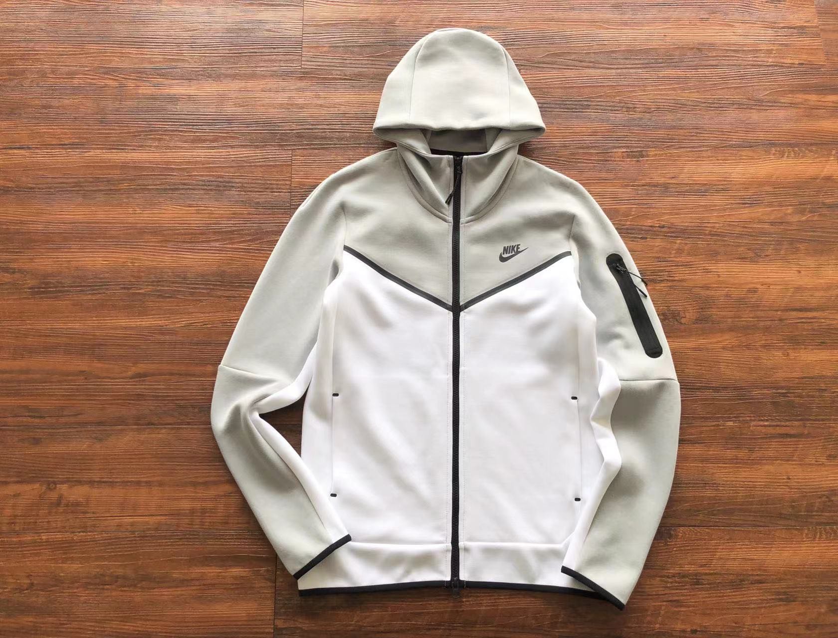 Nike Tech Fleece Hoodie Grey/White
