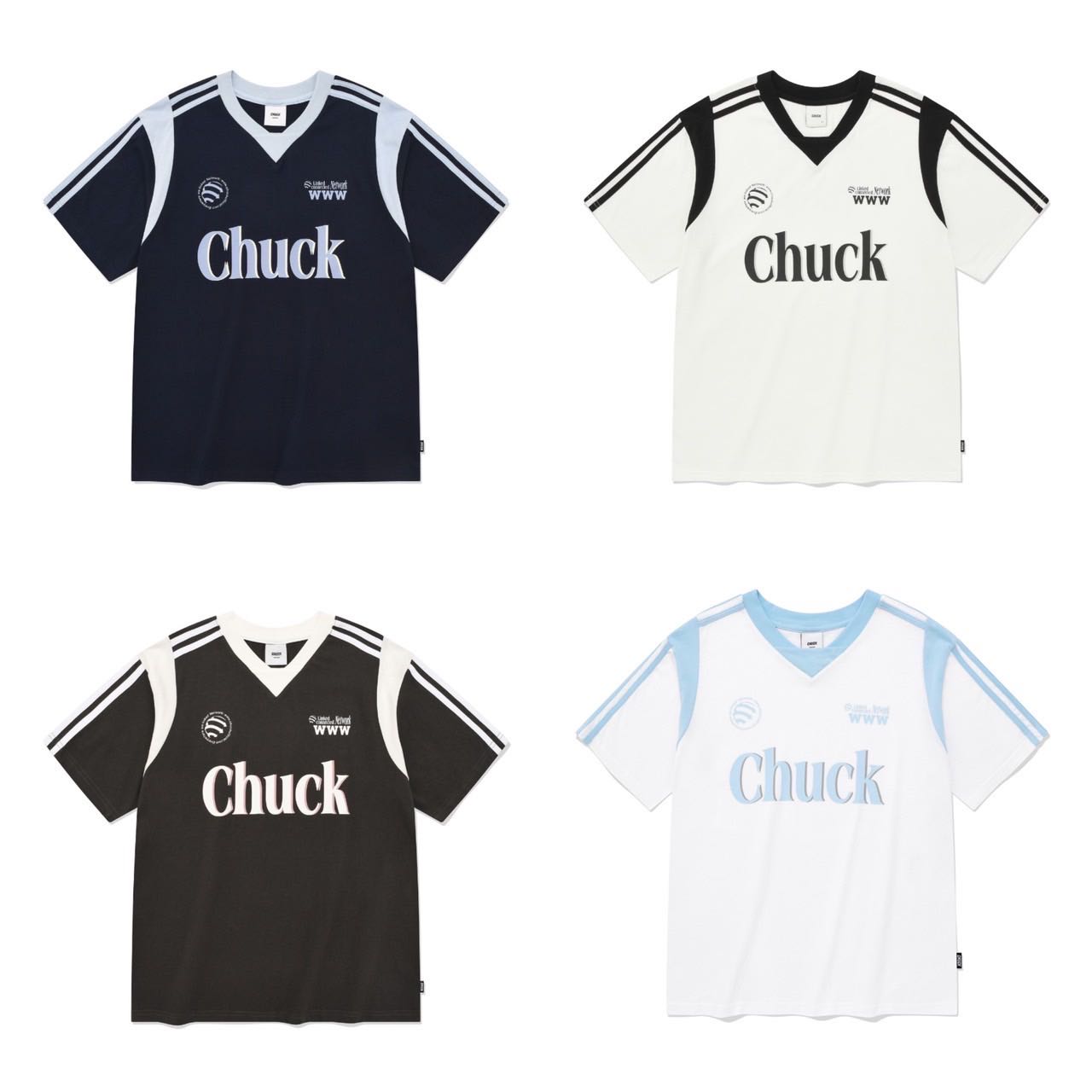 /พร้อมส่ง/ Chuck Uniform V-Neck T-Shirt