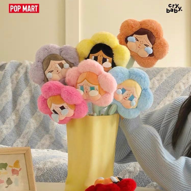 popmart : crybaby sad club-plush flower blind box สุ่ม