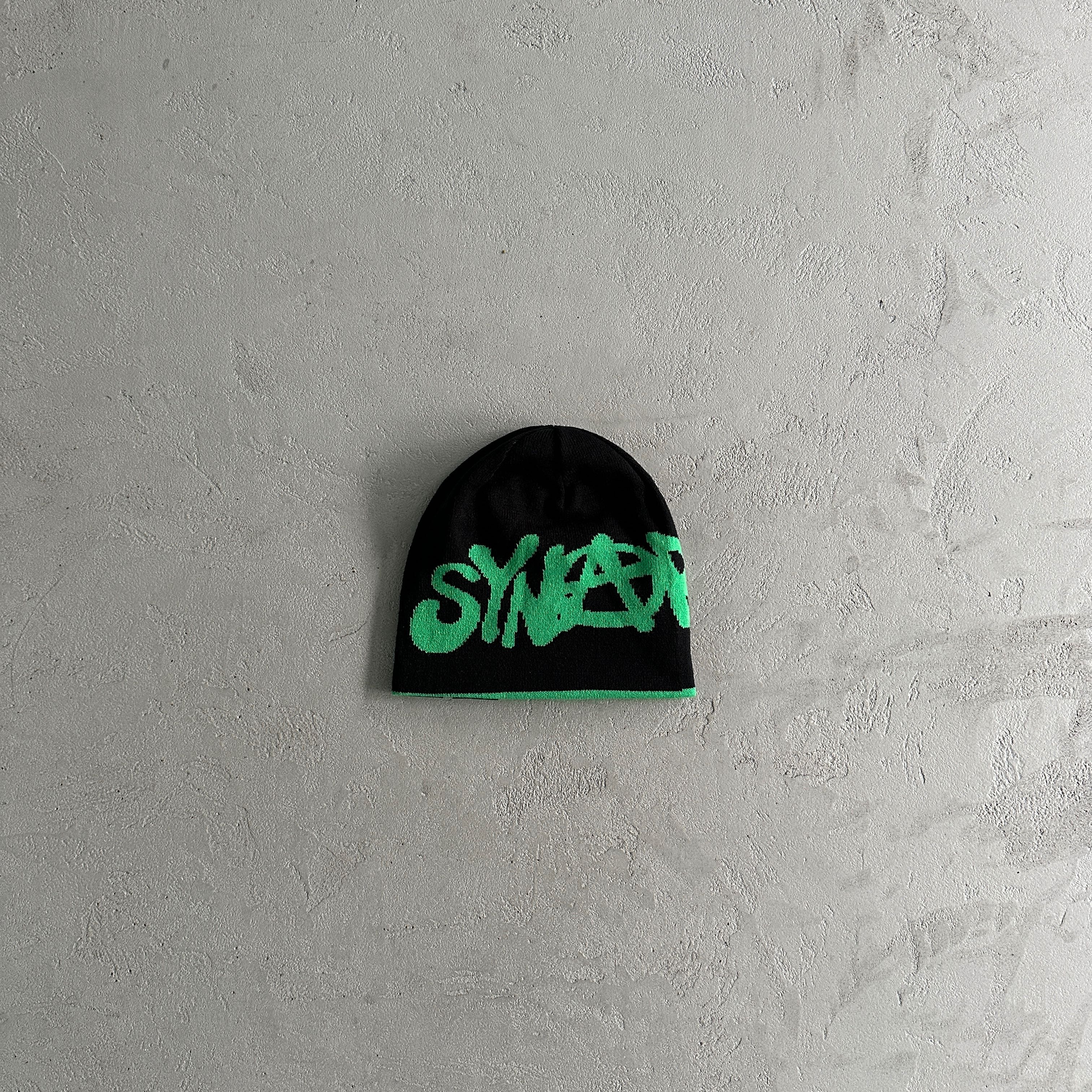 Syna World Black/Green Synarchy Reversible Beanie 