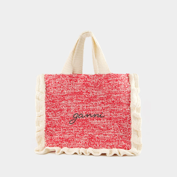 GANNI | Crochet Frill Tote Bag