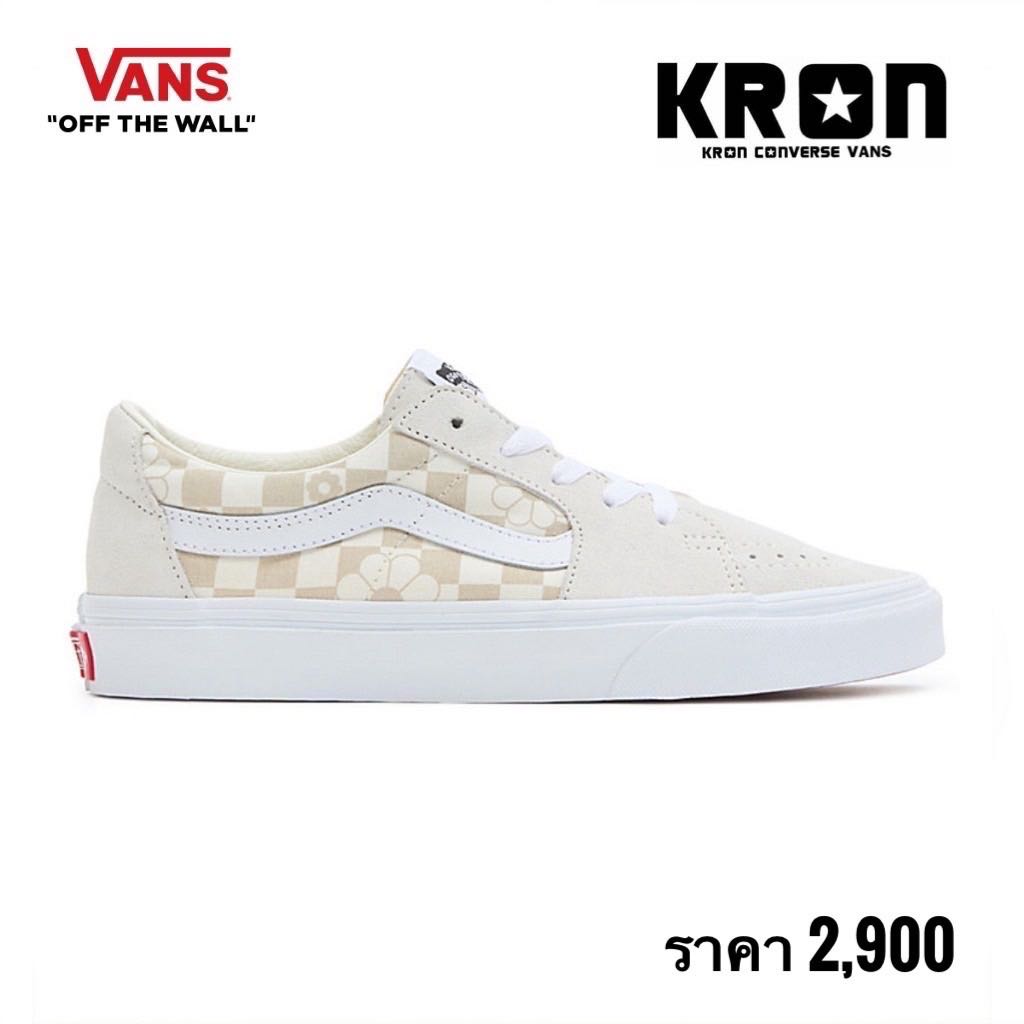 VANS SK8-LOW - FLORAL CHECK MARSHMALLOW