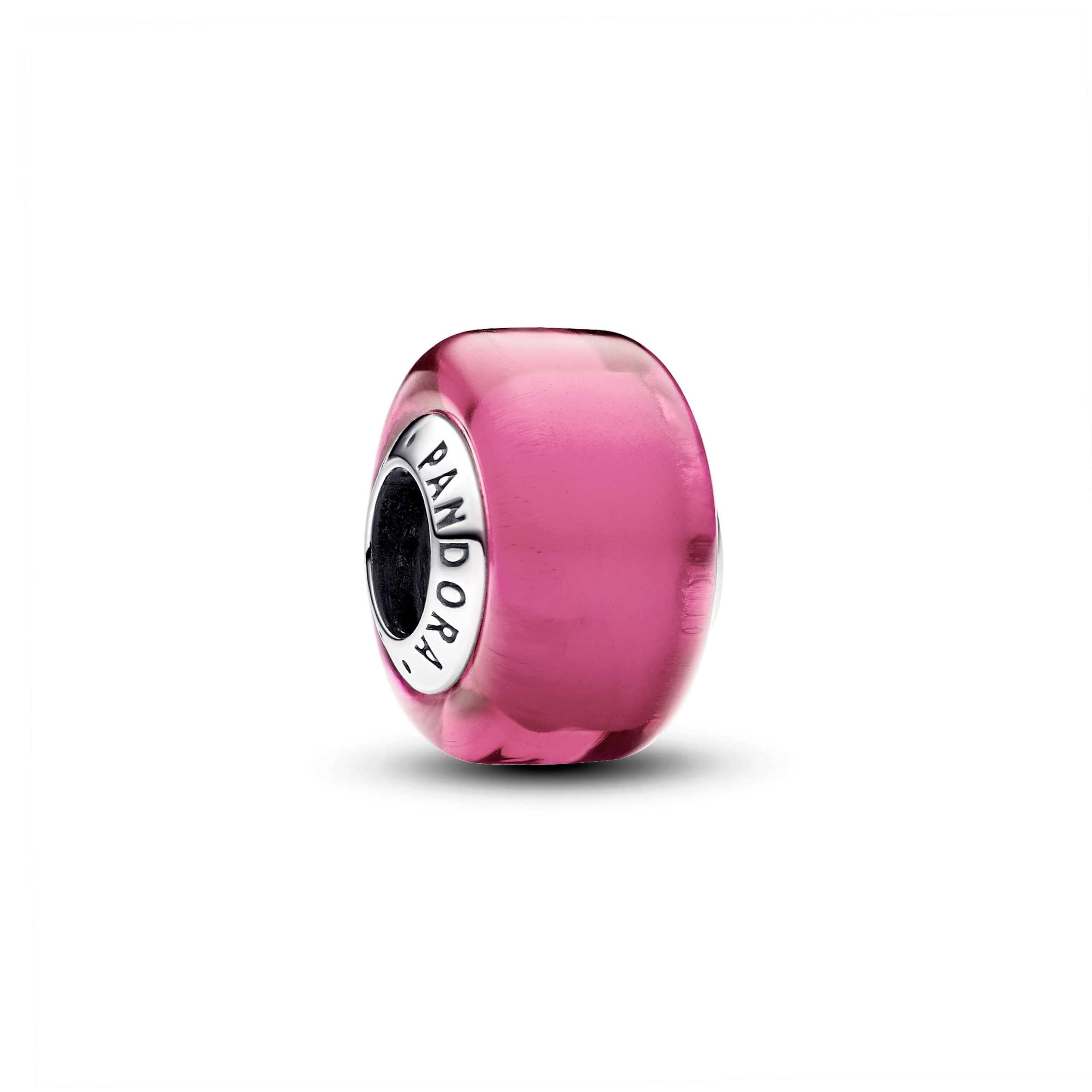 Mini Murano Glass Charm pink
