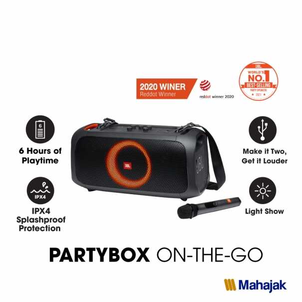 JBL PARTY BOX ON THE GO  #JBL   #MAHAJAK   #ลำโพงPARTYBOX