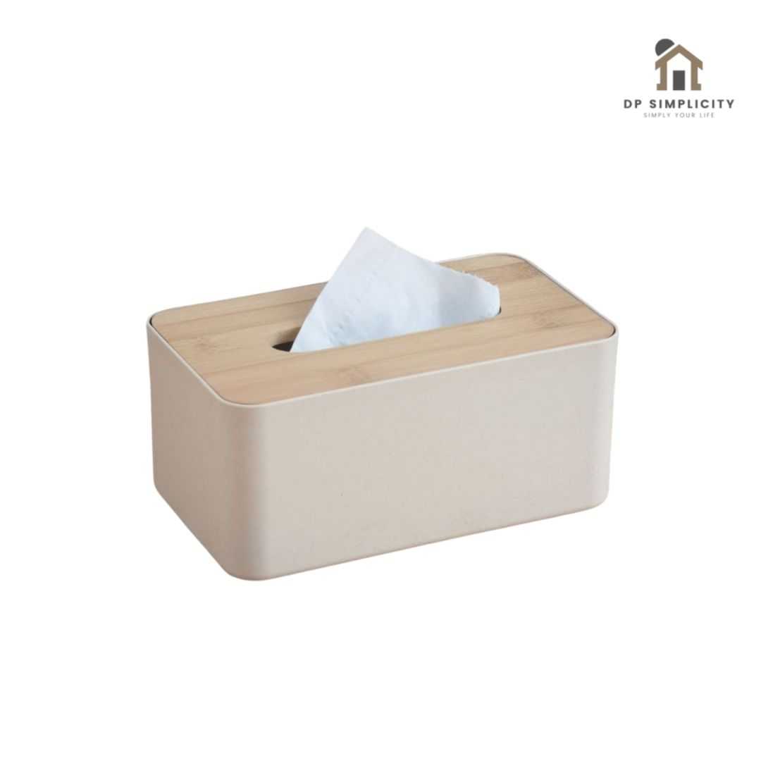 กล่องทิชชู่  Beige color สไตล์มินิมอล สำหรับแต่งบ้านมินิมอล มูจิ