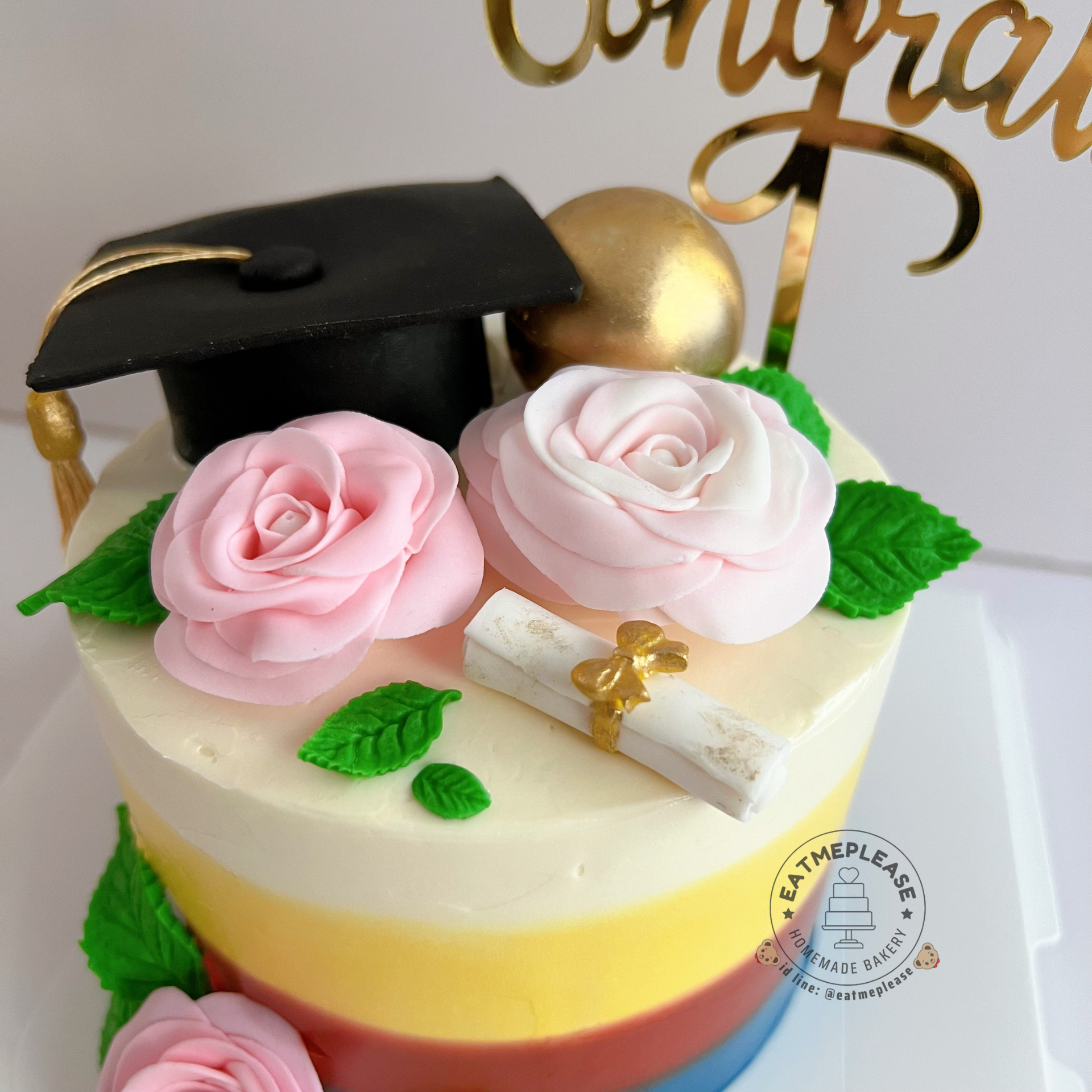 Congratulation Cake เค้กรับปริญญา graduate cake #ของขวัญรับปริญญา #graduate