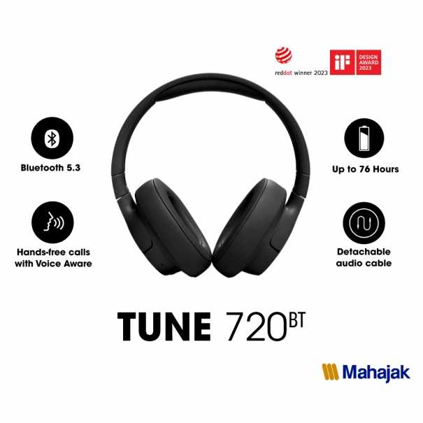 TUNE720BT หูฟังไร้สาย JBL