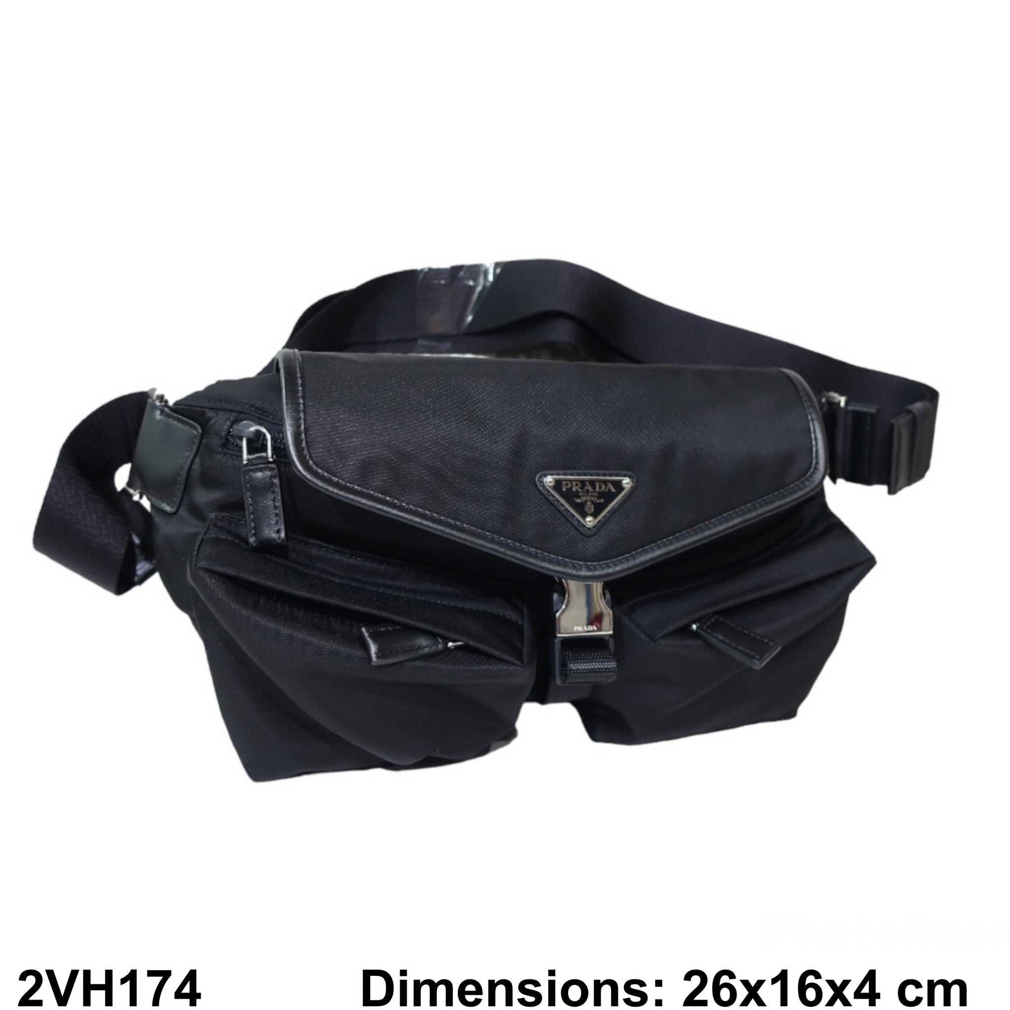 PRADA | Nylon Plain Logo Messenger & Shoulder Bags