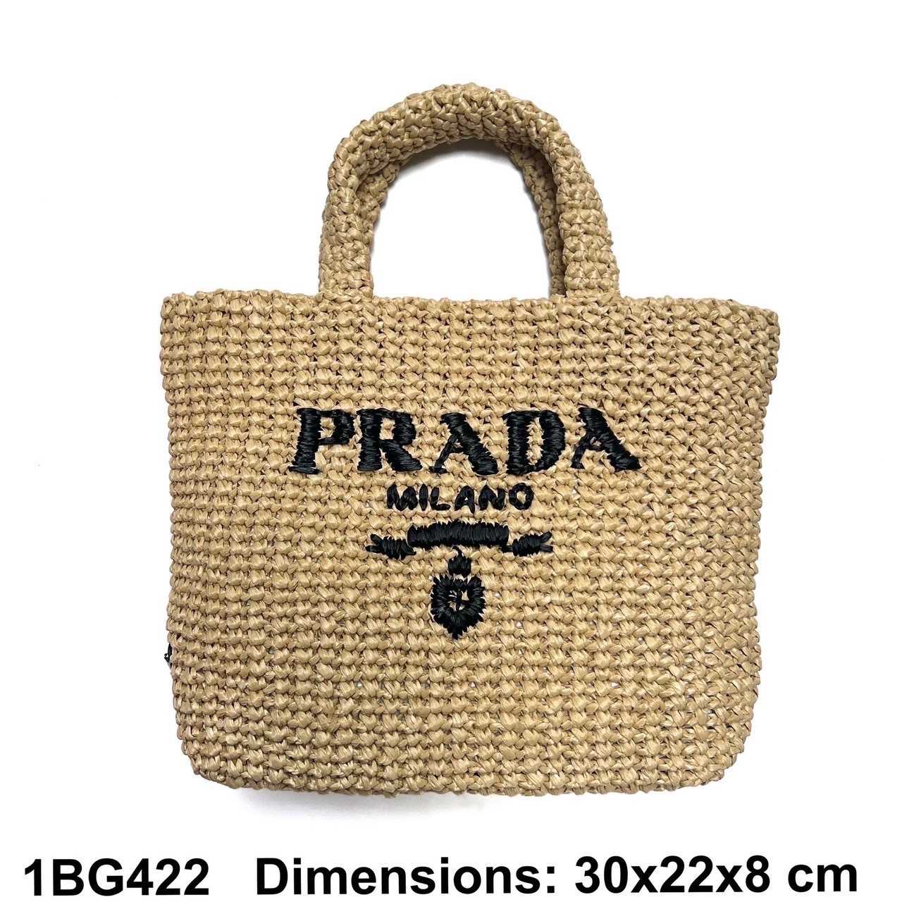 New prada​    crochet tote bag
