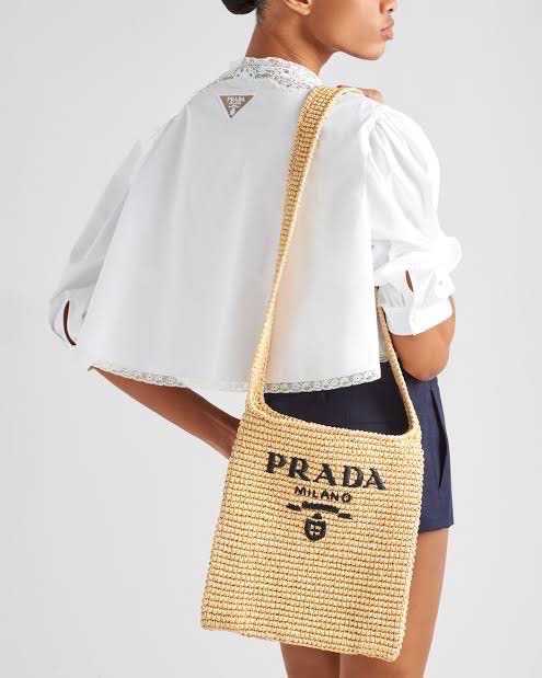 New prada​  crochet tote bag