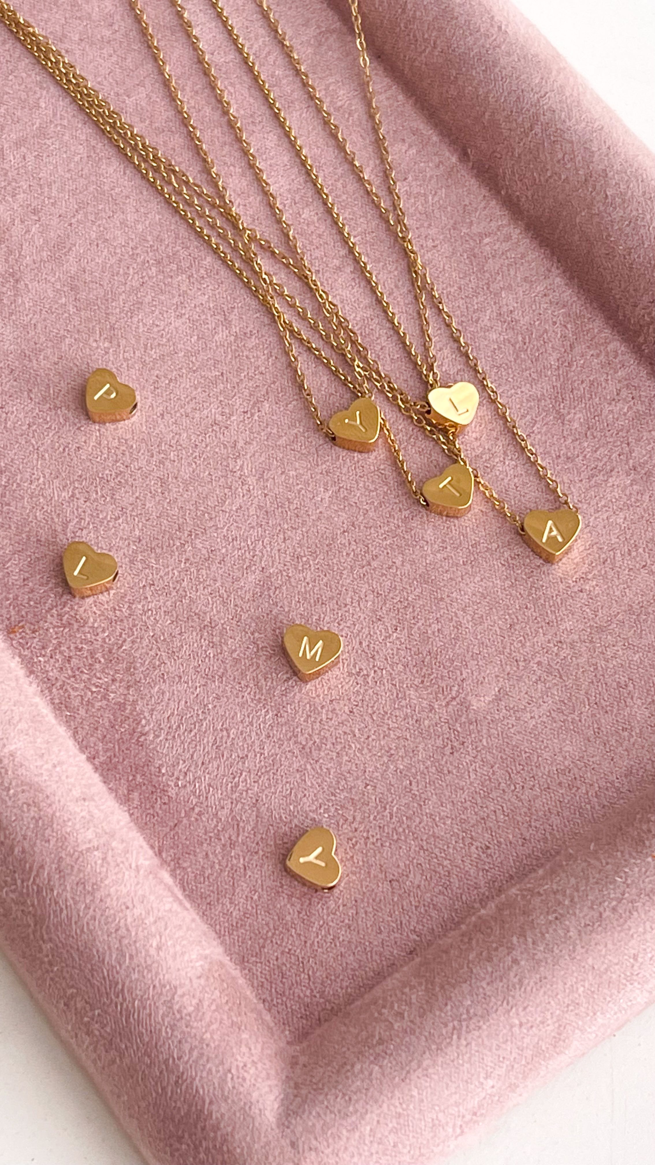 Heart Letter Necklace 💖