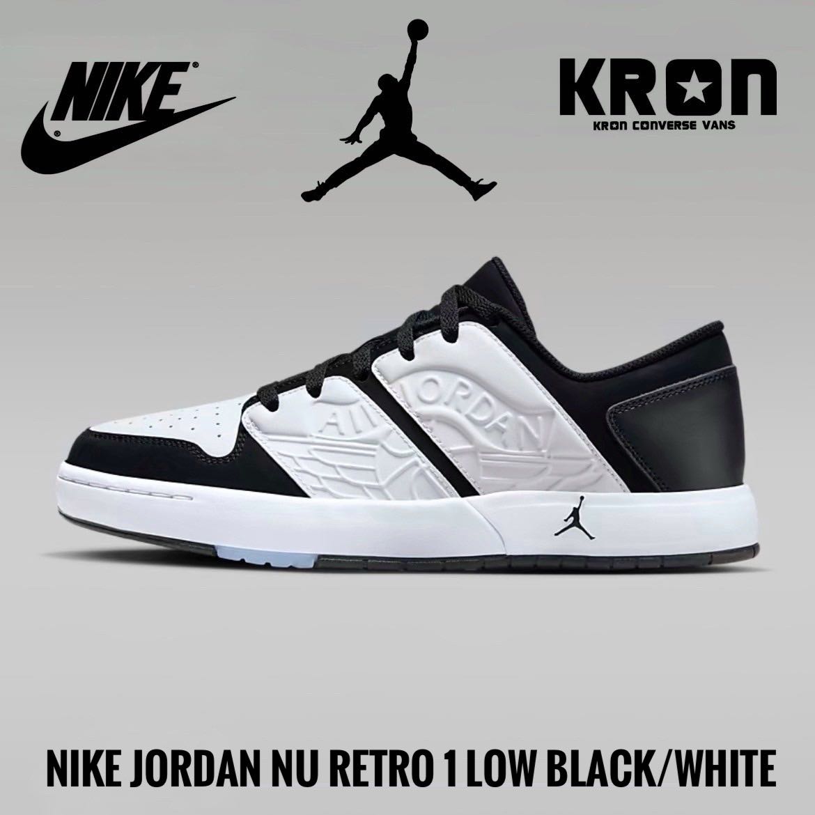 Nike Jordan Nu Retro 1 Low Black/White