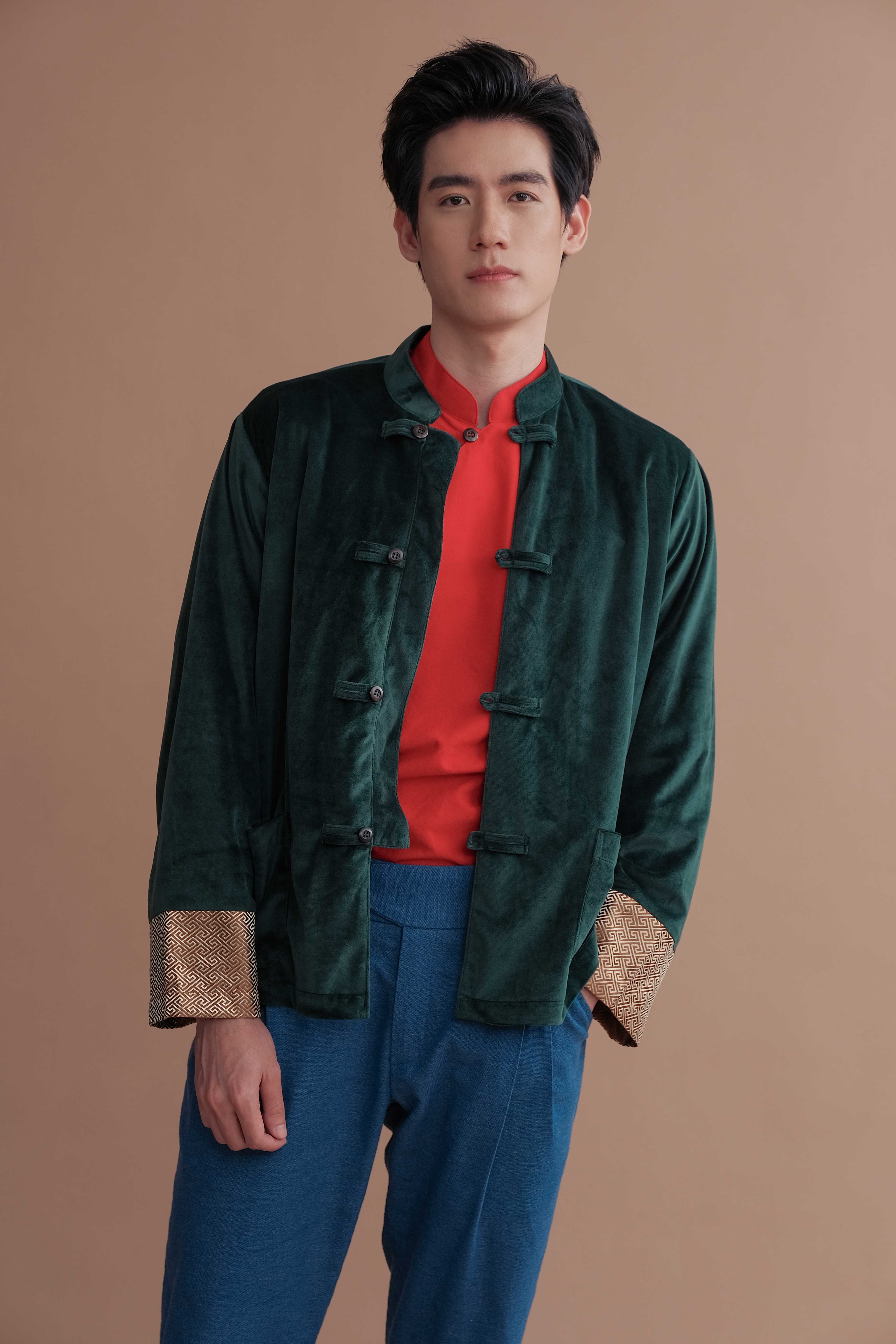 เสื้อคลุมกำมะหยี่ทรงจีน รุ่น YANG CNY24