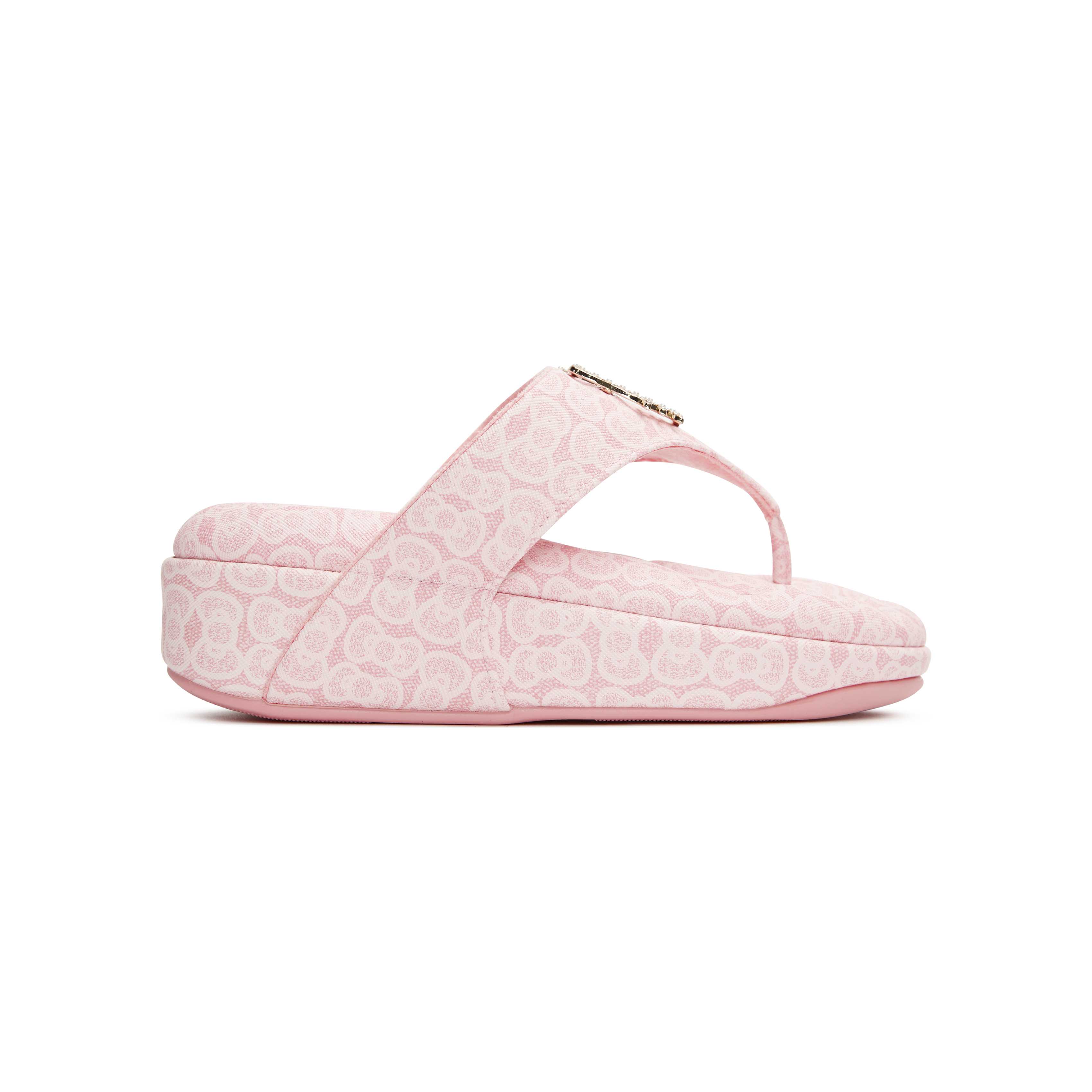 SHU l HELLO KITTY 2.5  SOFASHOES- PINK KITTY PRINT CWSS0208-PK28-