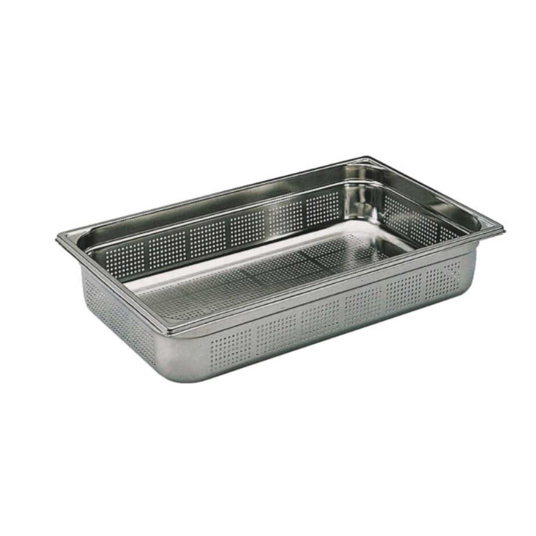 743415 PERFORATED STAINLESS STEEL GASTRONORM CONTAINER - WITHOUT HANDLE - GN 1/2 DEPTH 15 CM
