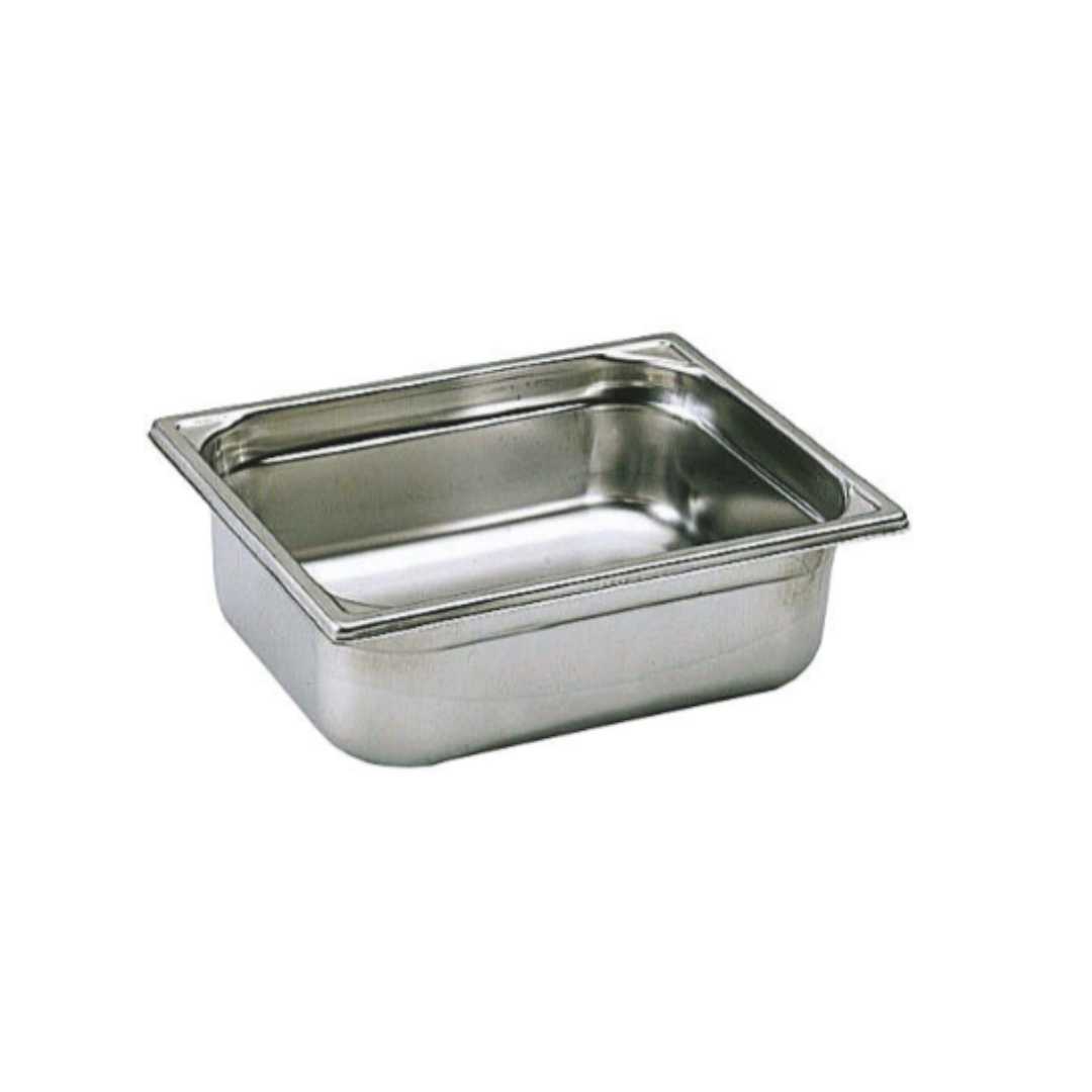 743010 FULL STAINLESS STEEL GASTRONORM CONTAINER - WITHOUT HANDLE - GN 1/2 DEPTH 10 CM