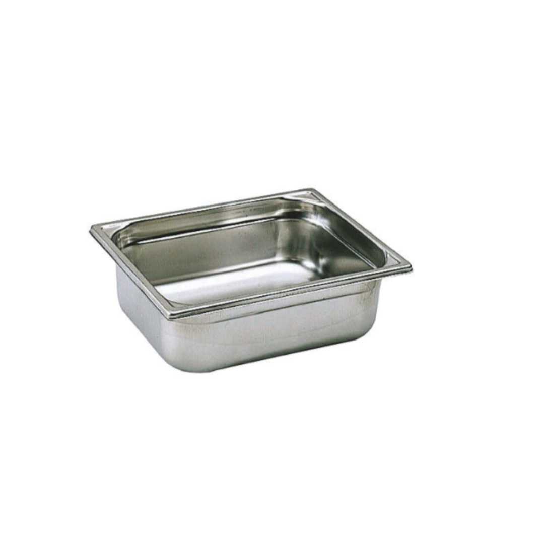 743006 FULL STAINLESS STEEL GASTRONORM CONTAINER - WITHOUT HANDLE - GN 1/2 DEPTH 6.5 CM