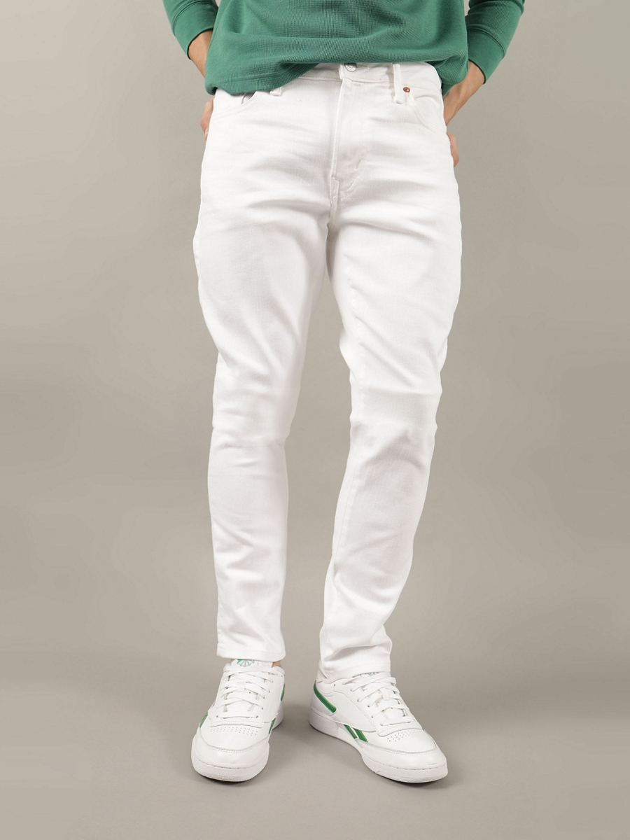 กางเกงยีนส์ ผู้ชาย INTL EXCLUSIVE WHITE CLEAN SLIM FIT ( 011-6595-100 )