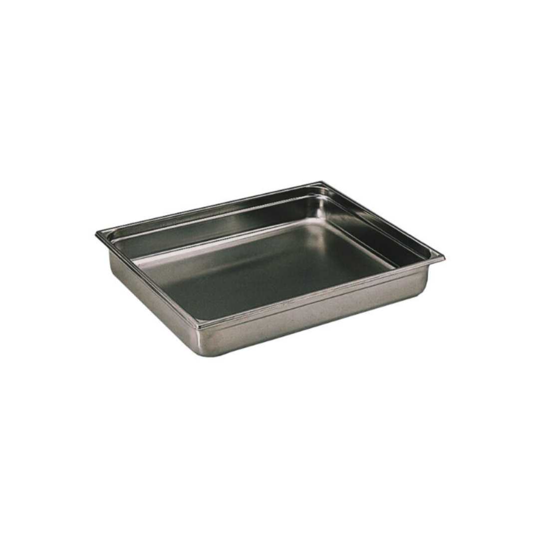 740002 FULL STAINLESS STEEL GASTRONORM CONTAINER - WITHOUT HANDLE - GN 2/1 DEPTH 2 CM