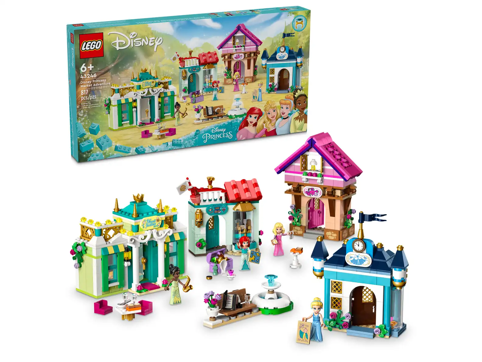 LEGO 43246 Disney Princess Market Adven..(สินค้าซื้อแล้วไม่รับเปลี่ยนคืน)