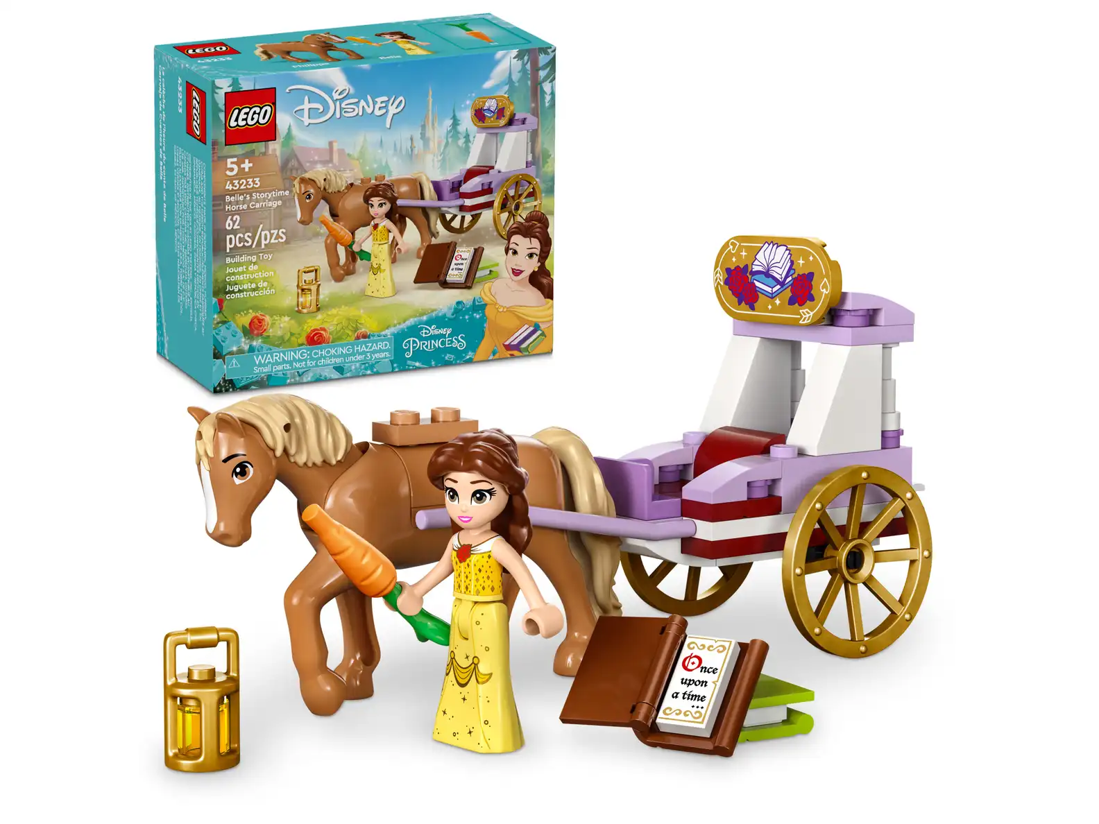 LEGO 43233 Belle's Storytime Horse Carr..(สินค้าซื้อแล้วไม่รับเปลี่ยนคืน)