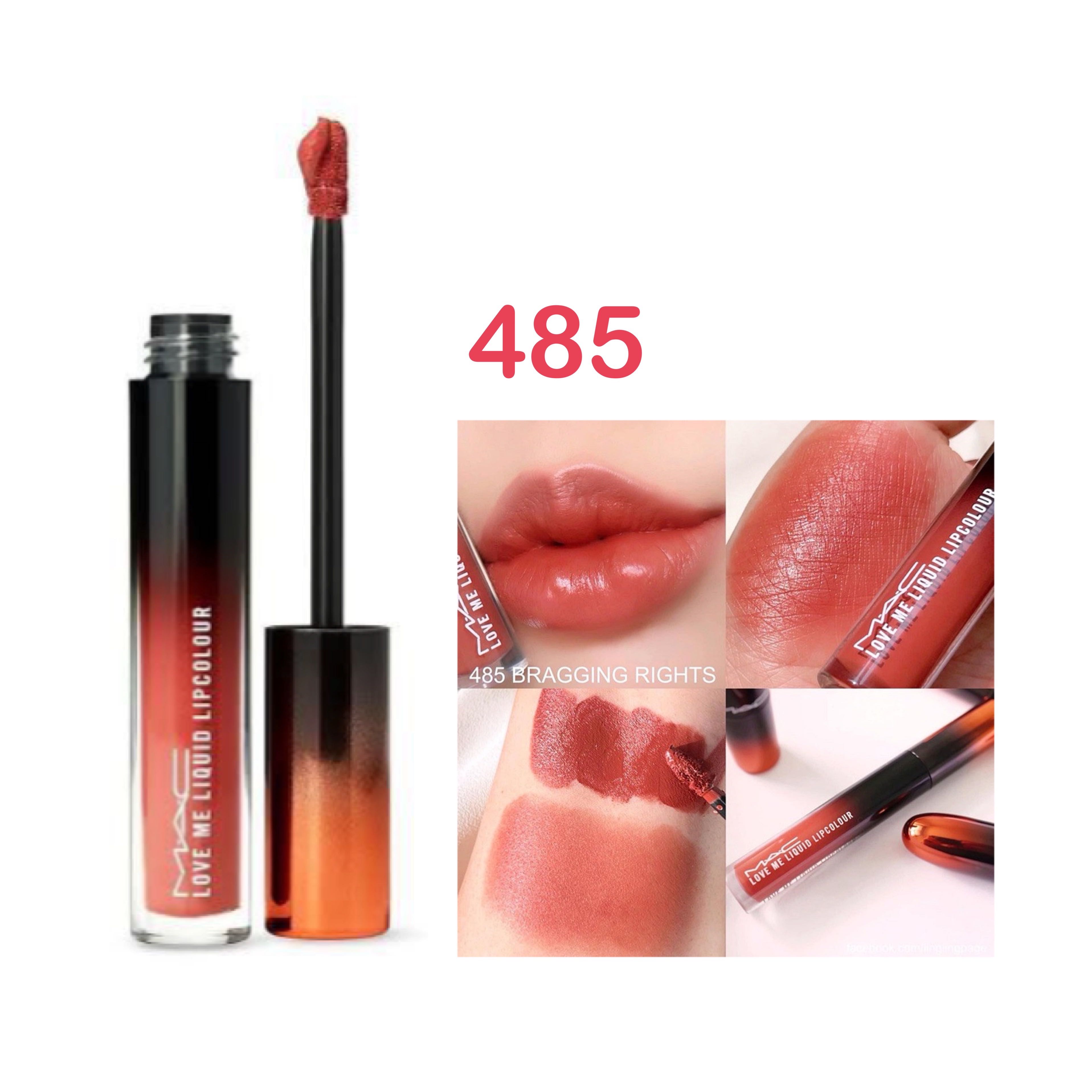 MAC Love Me Liquid Lipcolour 3.1ml. เบอร์ 485 Bragging Right