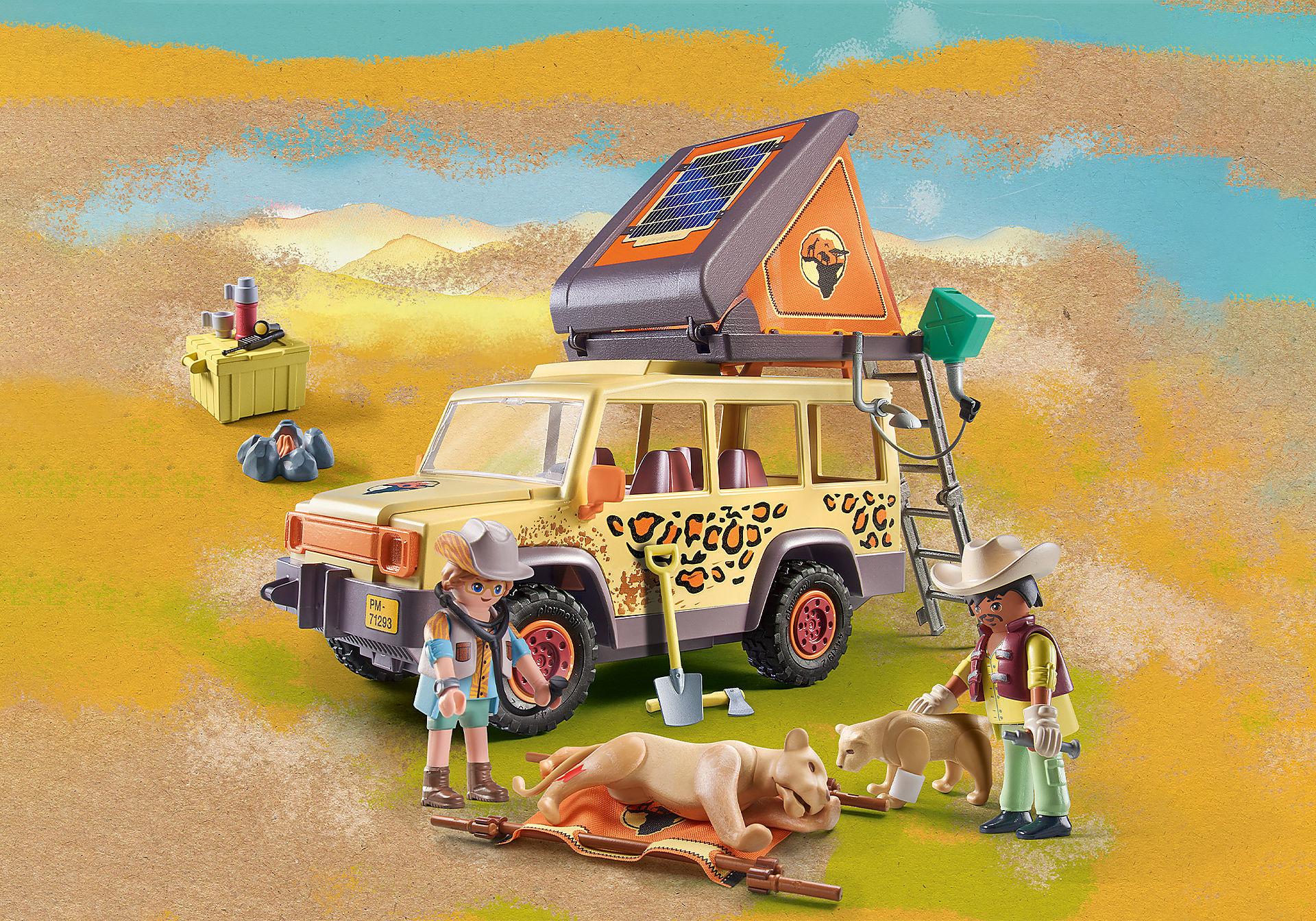 Playmobil 71293 Wiltopia - Rescue all-terrain vehicle วิลโทเปีย รถกู้ภัยสัตวแพทย์