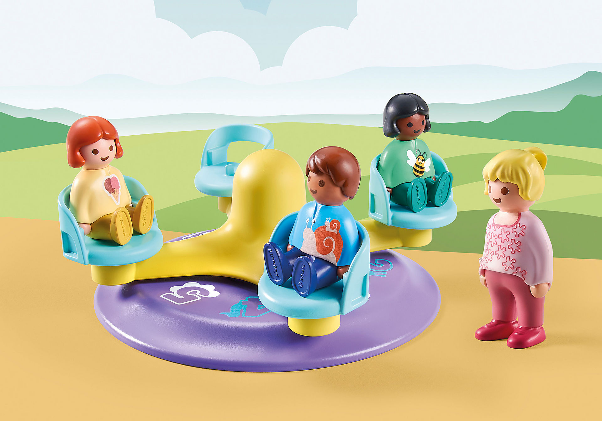 Playmobil 71324 1.2.3: Number-Merry-Go-Round 123 ม้าหมุนตัวเลข