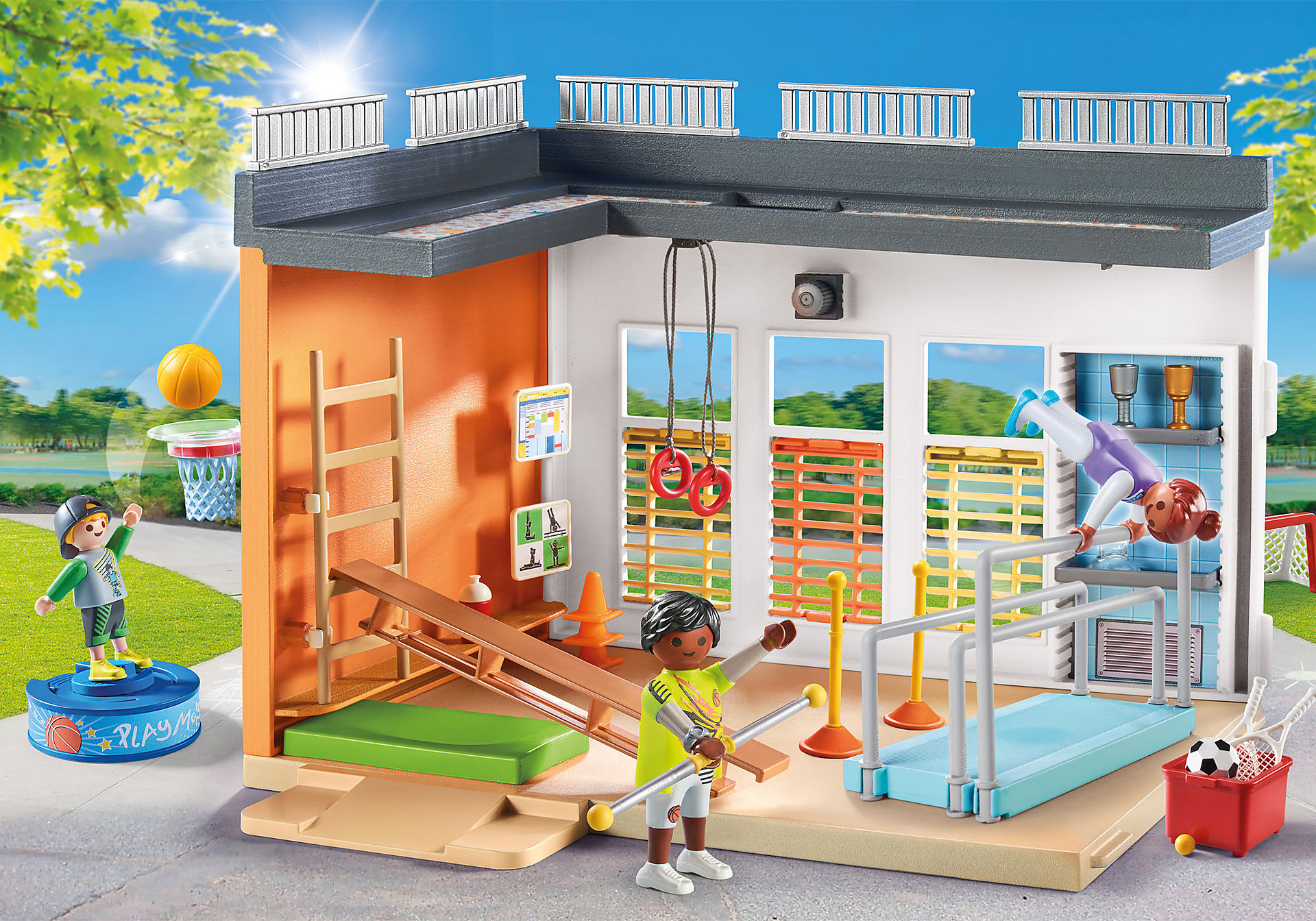 Playmobil 71328 School Gym Extension โรงเรียน ส่วนต่อขยายยิม
