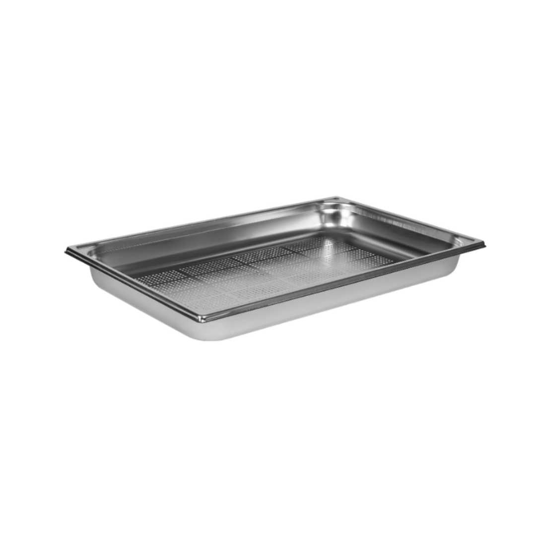 741405 PERFORATED STAINLESS STEEL GASTRONORM CONTAINER - WITHOUT HANDLE - GN 1/1 DEPTH 5.5 CM