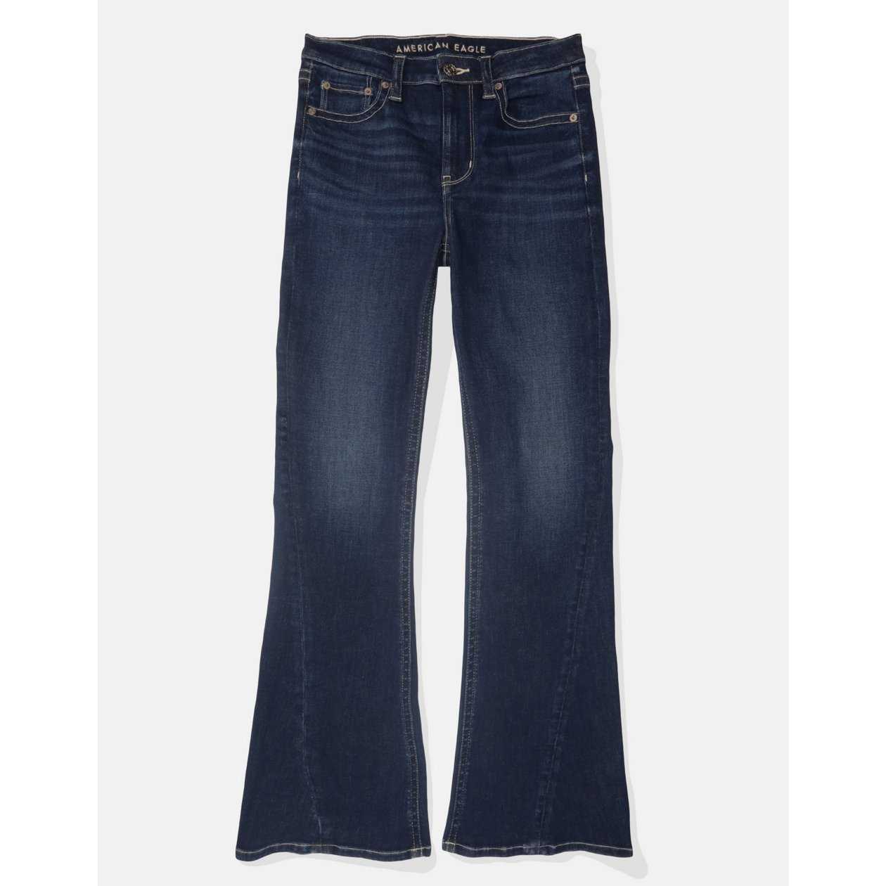 กางเกงยีนส์ ผู้หญิง SUPER HIGH-RISE FLARE JEANS - INTL ( 043-4634-896 )