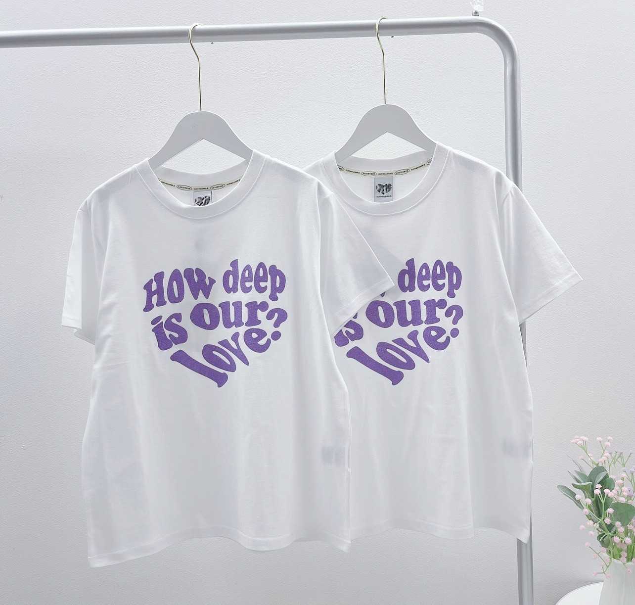 LUV IS TRUE LUV TEE (White/Purple)