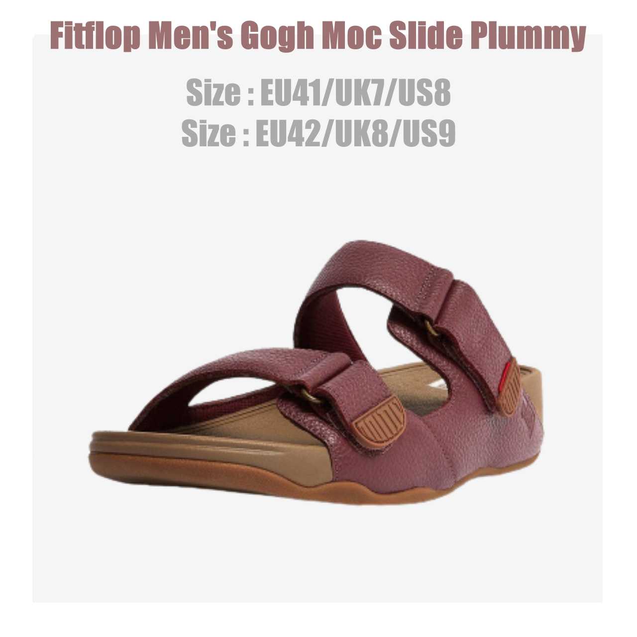 🔥 CLEARANCE SALE! 🔥 รองเท้า Fitflop ​Men's Gogh Moc Slide Plummy