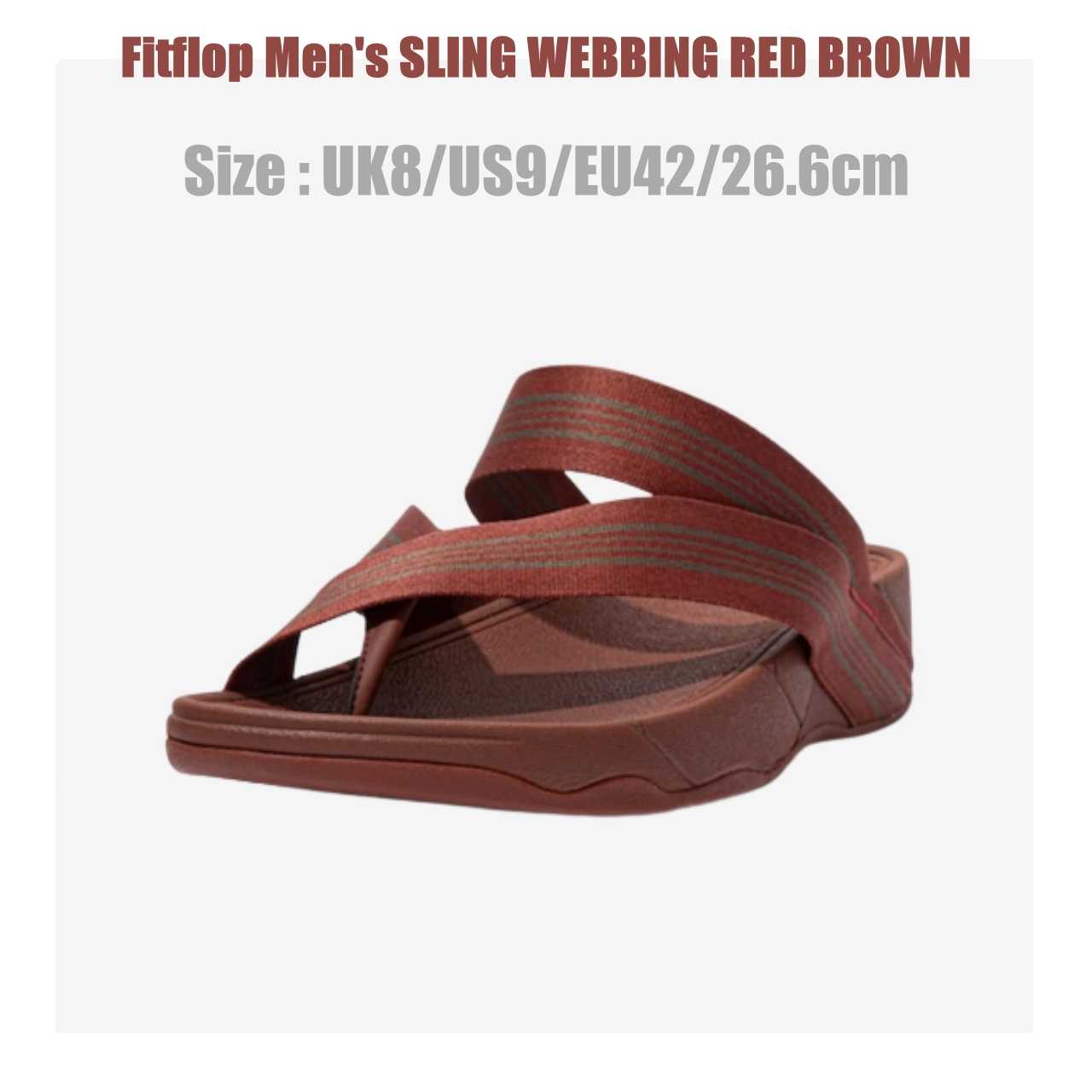 🔥 CLEARANCE SALE! 🔥 รองเท้า Fitflop ​SLING WEBBING RED BROWN