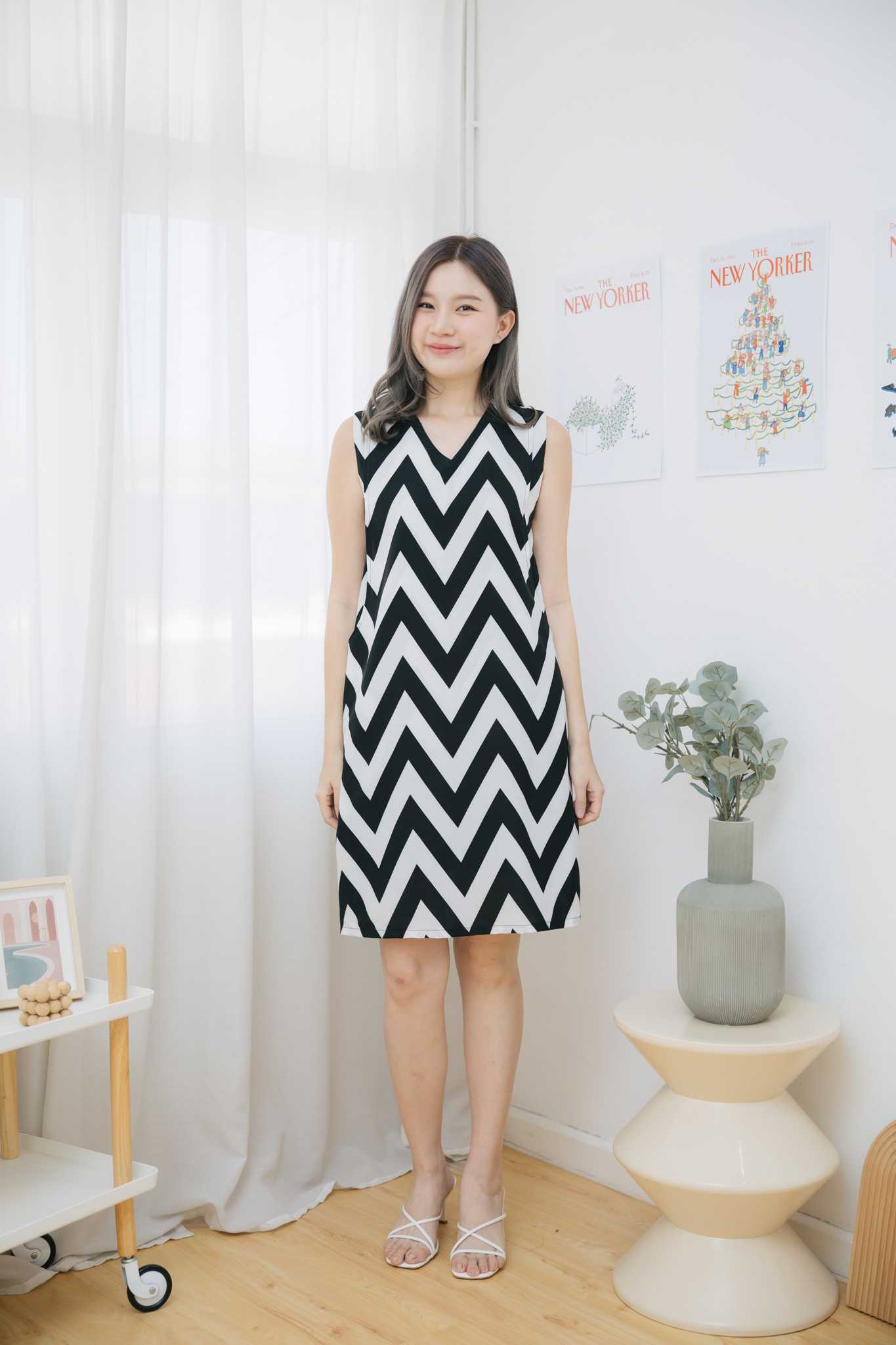 ชุดให้นมZigzag V dress
