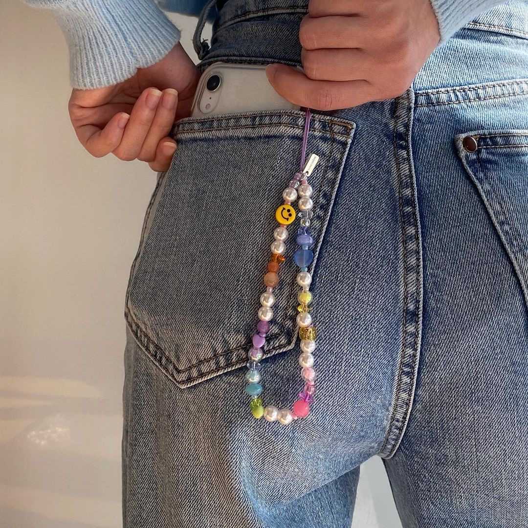 STONE SERIES PHONE STRAP - SMILEY (RAINBOW VER.)