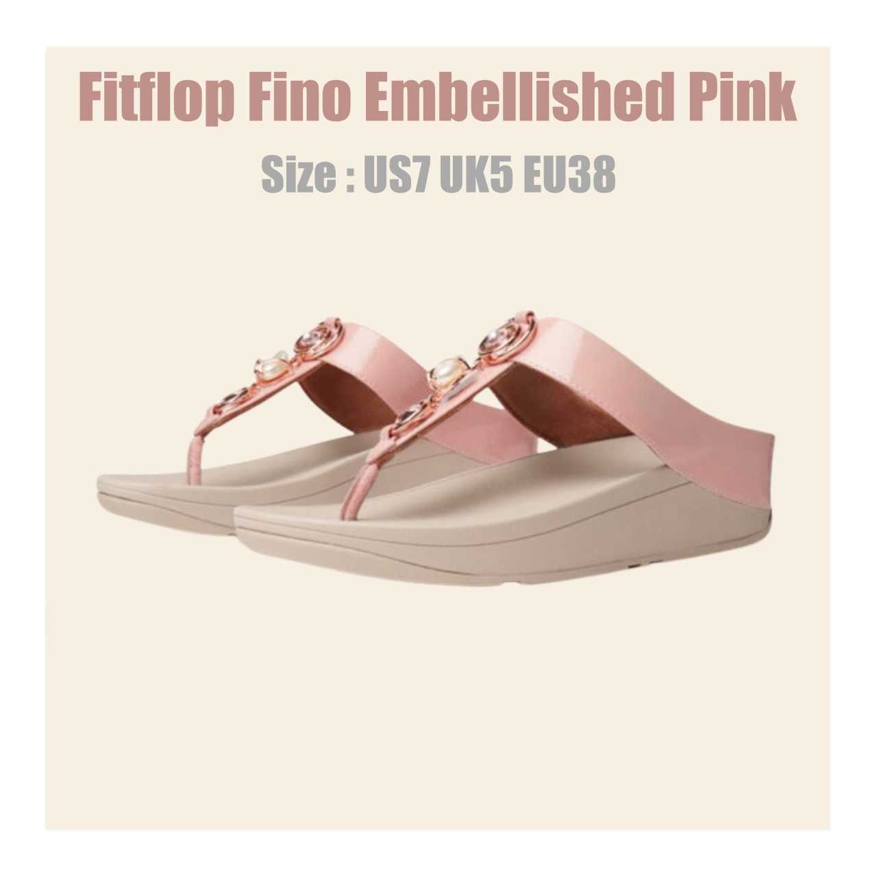 🔥 CLEARANCE SALE! 🔥 รองเท้า Fitflop Fino Embellished Pink