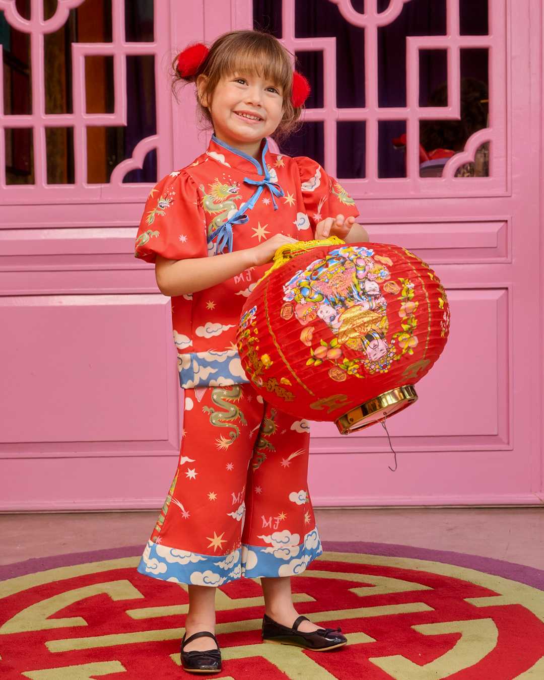 Lunar Dragon Qipao Set