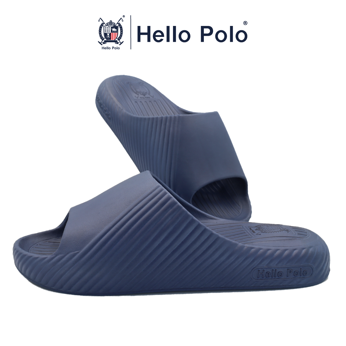 Hello Polo รองเท้าแตะผู้ชาย ผู้หญิง รองเท้าน่ารัก หนา 4cm พื้นหนา ลายอุ้งเท้าแมว รุ่น HP-8014