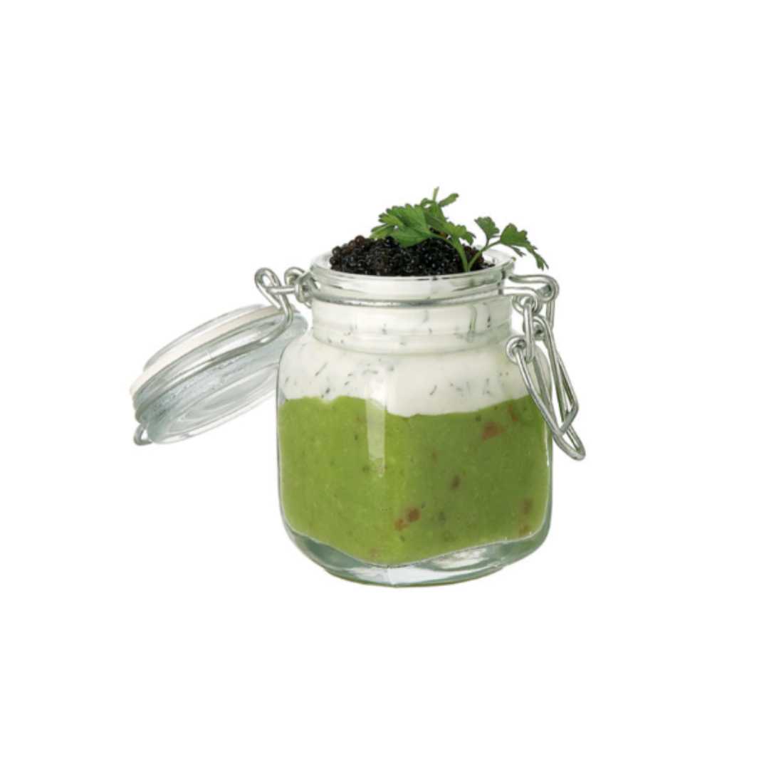 532530 SQUARE MINI-JAR 10 CL Ø 5 CM