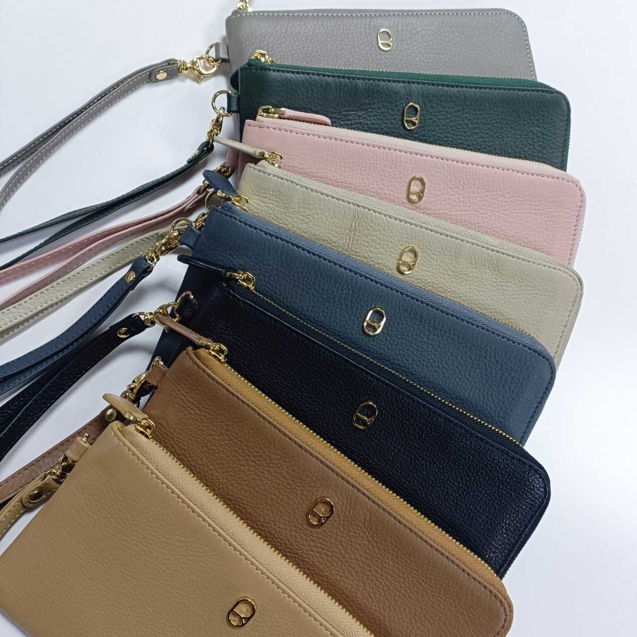 RAINBOU KATE PURSE กระเป๋าสตางค์ใบยาวหนังวัวแท้