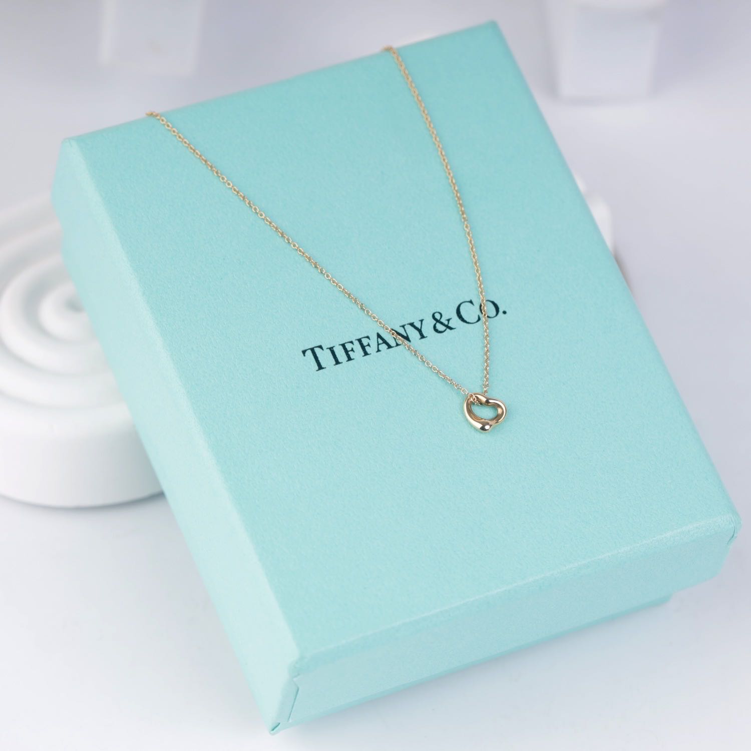 สร้อยคอ TIFFANY & CO. รุ่น Tiffany Open Heart Pendant 18K