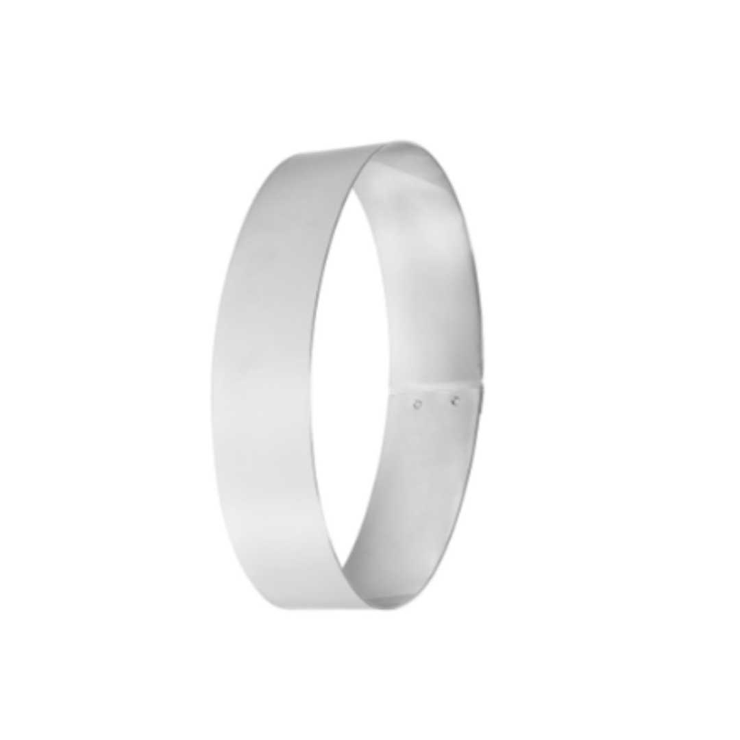 372812 STAINLESS STEEL OVAL MOUSSE FRAME HEIGHT 4.5 CM 19 CM