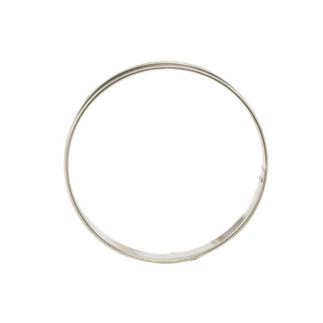 371610 STAINLESS STEEL TART RING TOP AND BOTTOM ROLLED EDGES 14 CM HEIGHT 2 CM