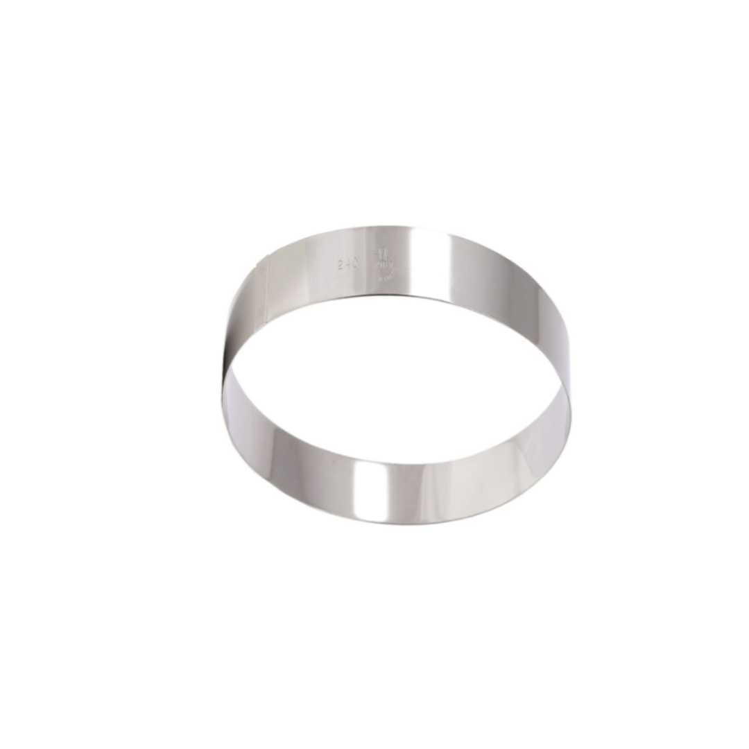 371412 STAINLESS STEEL MOUSSE RING HEIGHT 4.5 CM 28 CM