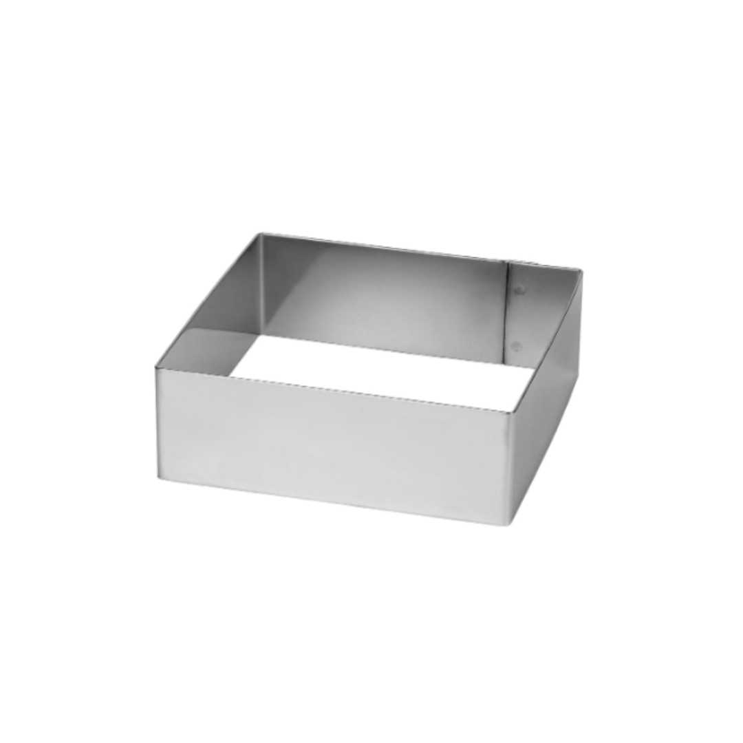 371134 STAINLESS STEEL SQUARE MOUSSE FRAME HEIGHT 4.5 CM 16X16 CM