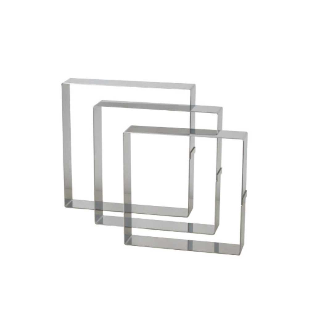 371106 STAINLESS STEEL SQUARE CAKE FRAME 22.5 CM