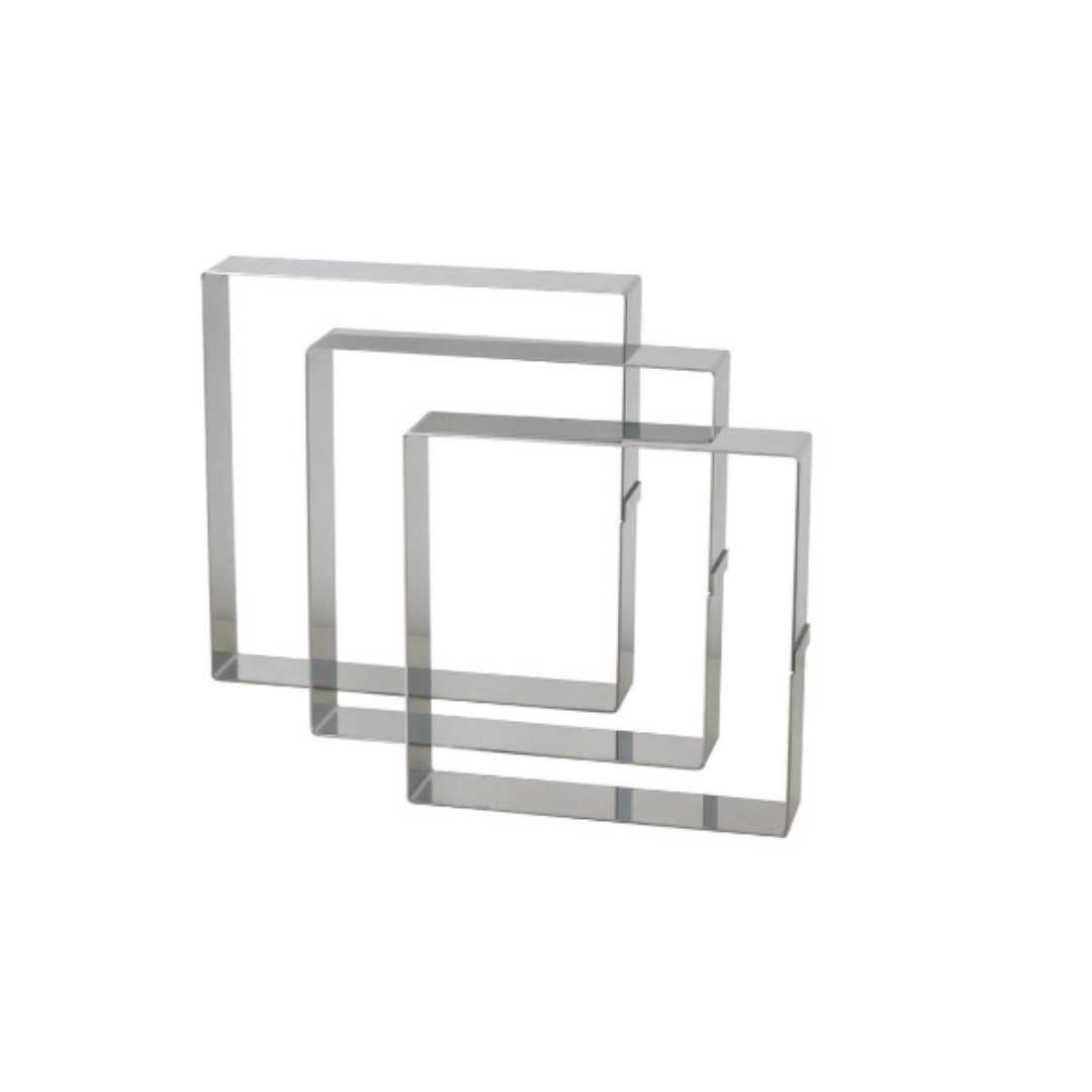 371102 STAINLESS STEEL SQUARE CAKE FRAME 12 CM