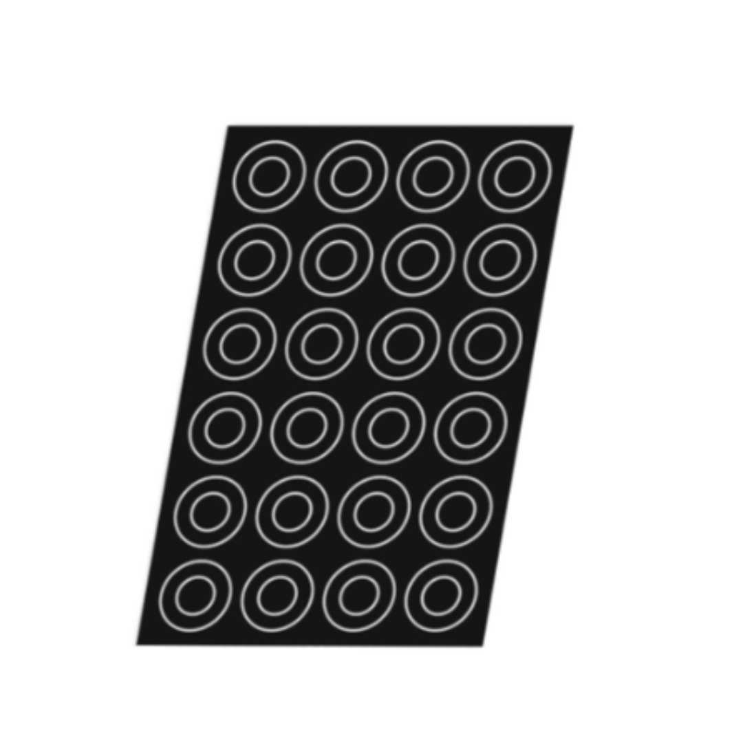 336084 FLEXIPAN MOULD TRAY 60X40 24 PASTRY BASES 8X2 CM